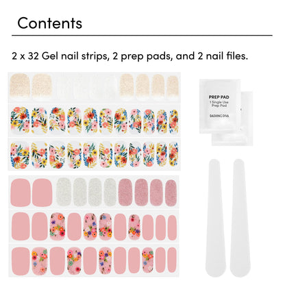 Dashing Diva Gloss Nail Strips Bundle – Spring Florals (Wallflower Frenzy & Bug Off)