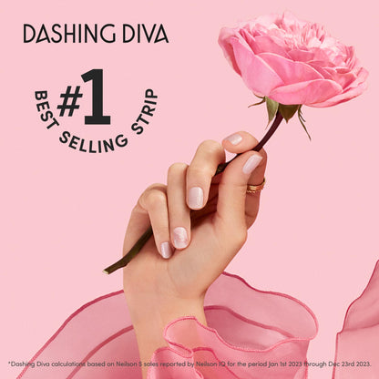 Dashing Diva Glaze Mani Pedi Kit – Vitamin C Glaze with LED Lamp | Semicured Gel Nail Strips