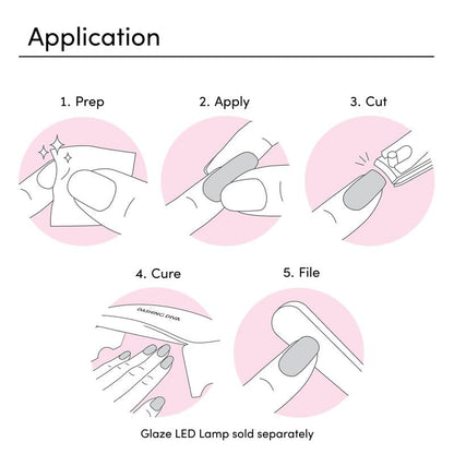 Dashing Diva GelXtend Design & Removal Kit – Lilac Kisses | 14-Day Press-On Nails & Magic Off+