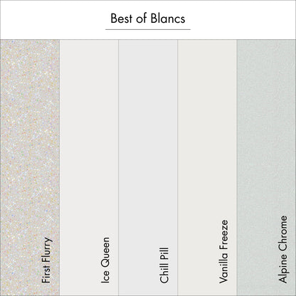 Dashing Diva Gloss Nail Strips 5-in-1 Kit – Best of Blancs | UV Free, Chip Resistant Gel Nails