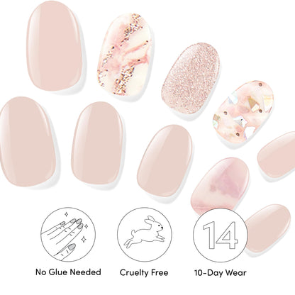 Dashing Diva Gloss Nail Strips Bundle – Classic Marbles (Crystal Clear & Maybe Marble)