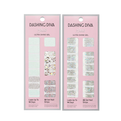 Dashing Diva Gloss Nail Strips Bundle – The Glam Collection: Meteor Shower & Going Platinum
