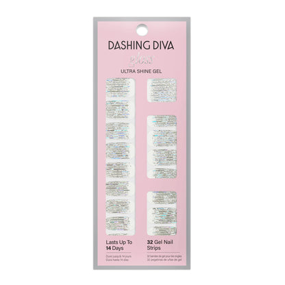 Dashing Diva Gloss Nail Strips Going Platinum – UV Free, Chip Resistant Gel Nails