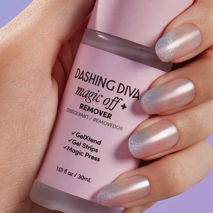 Dashing Diva Magic Off+ Remover 3 Pack – Press-On Nail Remover with Niacinamide & Castor Oil