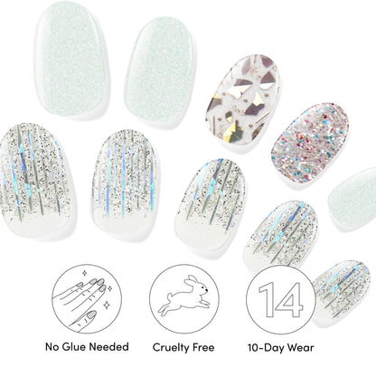Dashing Diva Gloss Nail Strips Bundle – The Glam Collection: Meteor Shower & Going Platinum