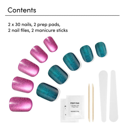 Dashing Diva Magic Press Premium Nail Bundle – Ruby Slippers & Earth to Diva | 2 Sets