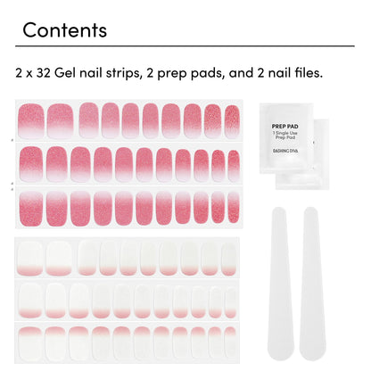 Dashing Diva Gloss Nail Strips Bundle - The Classic Ombre Collection: Smitten at Sundown & Mini Skirt