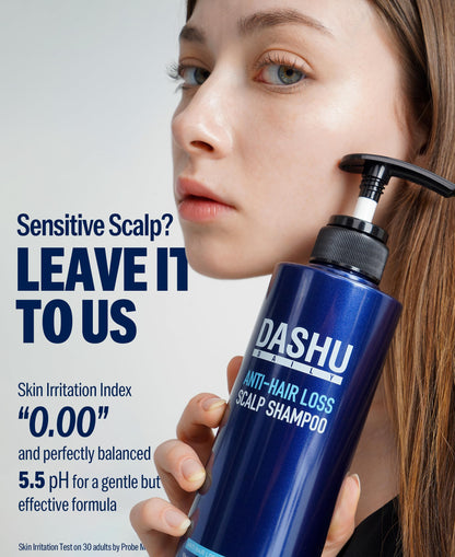 DASHU Revitalizing Protein Shampoo – For Dry, Itchy Scalp, Thinning Hair | 16.9 fl oz