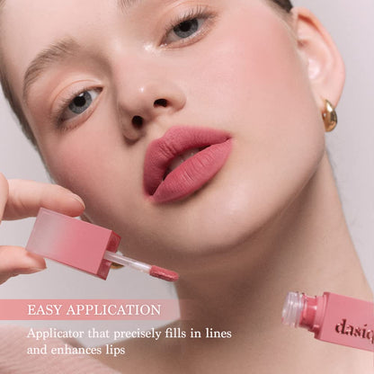 Dasique Cream De Rose Tint #03 Dreaming – Creamy Matte Lip Tint, Rose Water, Vegan & Cruelty-Free