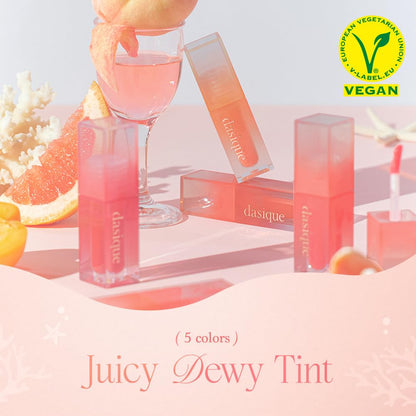 Dasique Juicy Dewy Tint Orange Coke – Lightweight Glossy Lip Tint (0.12 oz) | Vegan & Cruelty-Free