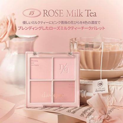 Dasique Blending Mood Cheek 15 Rose Milk Tea – Milky Rose Blush Palette