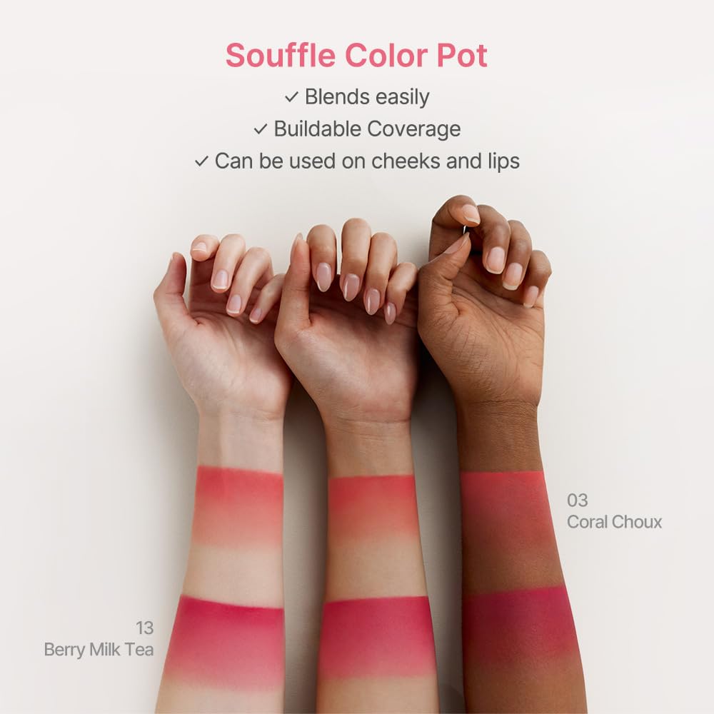 Dasique Suffle Color Pot #01 Salmon Buff – Buildable Lip & Cheek Color
