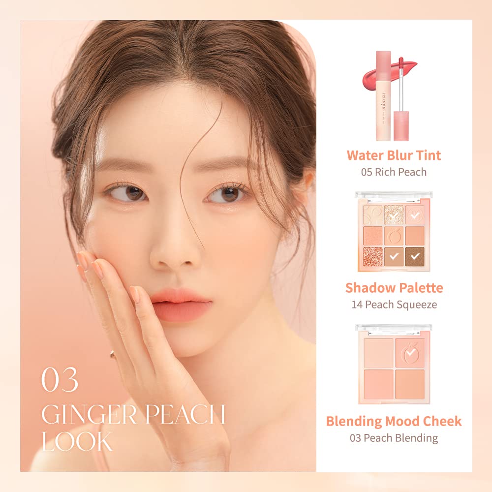 dasique Water Blur Tint #03 Peach Ade – Vegan Lip Tint, Silky Finish