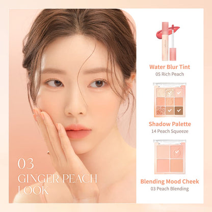 dasique Water Blur Tint #03 Peach Ade – Vegan Lip Tint, Silky Finish