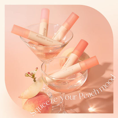 dasique Water Blur Tint #03 Peach Ade – Vegan Lip Tint, Silky Finish