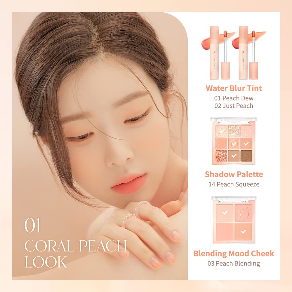 dasique Water Blur Tint #04 Rosy Coral – Vegan, Cruelty-Free, Non-Sticky Lip Tint