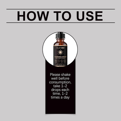 DASIUIP Tanning Drops – Sunless Drinkable Bronzer for Face & Body (2 Fl Oz)