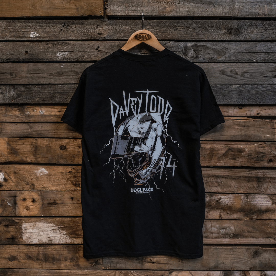 Davey Todd 'Lightning Bolt' Black Tee