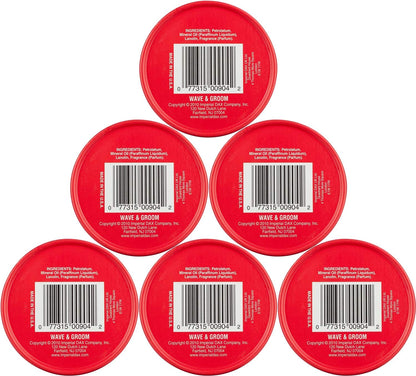 DAX Wave and Groom Hair Dress Pomade, 3.5 oz – Thick Hold for Short Hair (Pack of 6)