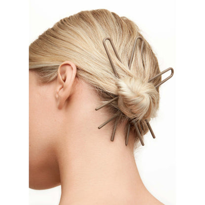 Day Rate Beauty Petite Power Pin (5.5-Inch) – U-Shaped Hair Pin for Buns & Updos – Made in USA (Fawn)