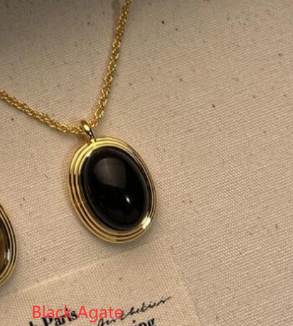 Tiger Eye Retro Pendant Necklace