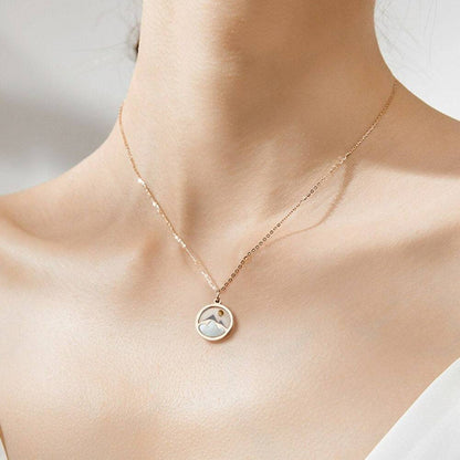 Round Hollow Mountain Necklace