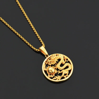 Hip Hop Dragon Necklace