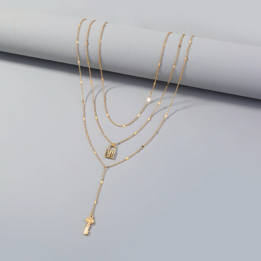 Key Lock Necklace
