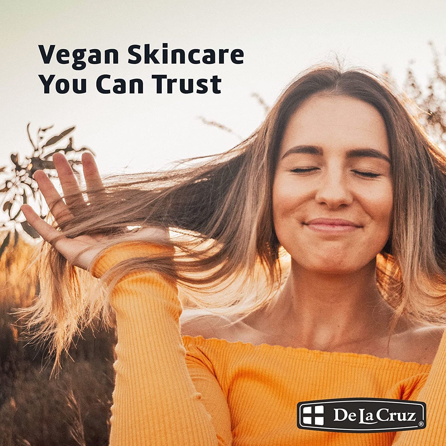 De La Cruz Sweet Almond Oil – Expeller-Pressed Almond Oil for Skin and Hair 8 FL OZ (236 mL)