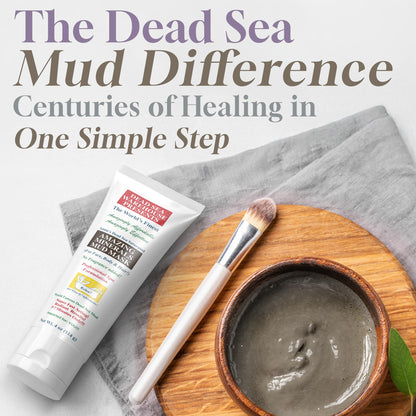 Dead Sea Warehouse Amazing Minerals Mud Mask – Spa Day Essentials, 2 × 4 oz