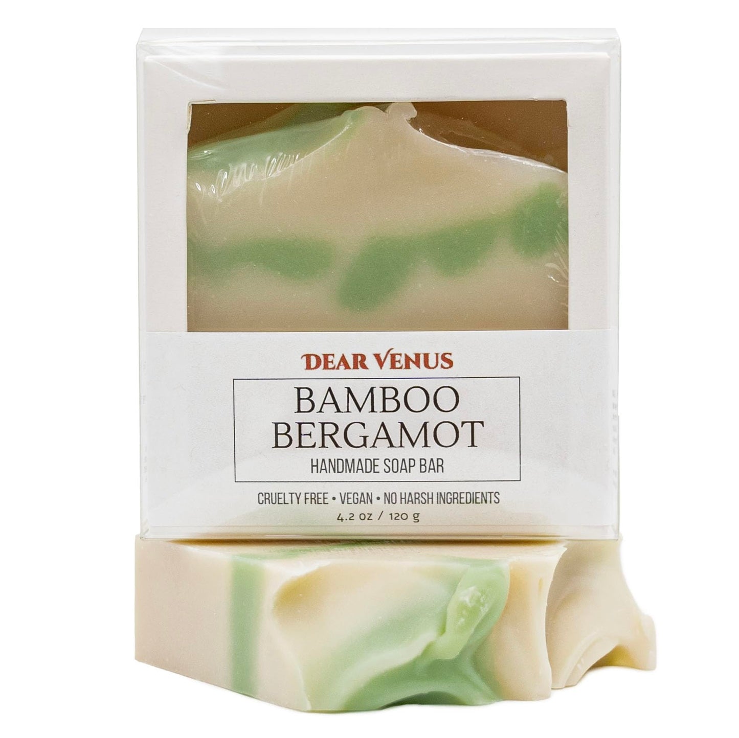 Dear Venus Bamboo Bergamot Soap Bar – Handcrafted 4.2oz, Vegan & Cruelty‑Free, Made in USA