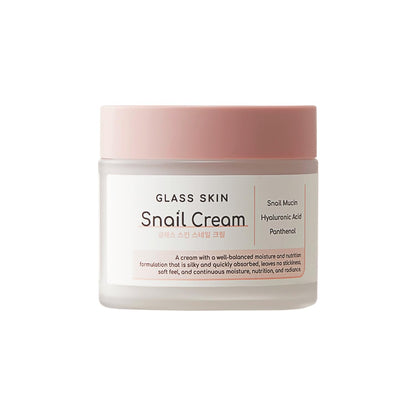 DEARBOO Glass Skin Snail Cream 80mL – Lightweight Hydration for Radiant Skin