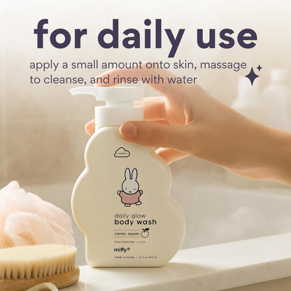 Dearcloud Miffy Daily Glow Body Wash – Niacinamide, Cica & Vitamin C
