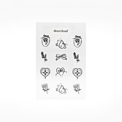 dearcloud Hydrocolloid Blemish Patches – 36 Count with Niacinamide, Cica & Salicylic Acid | Vegan & Fragrance-Free (Clearly Coquette)