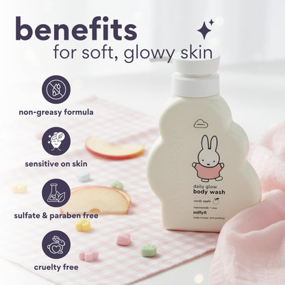 Dearcloud Miffy Daily Glow Body Wash – Niacinamide, Cica & Vitamin C