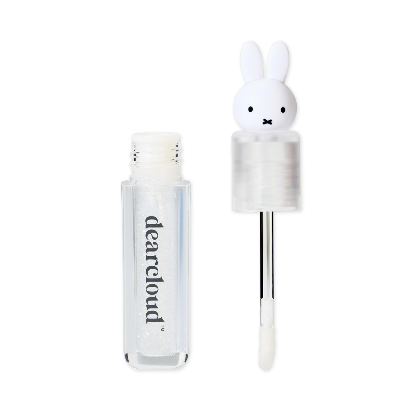 dearcloud Miffy Lip Serum Jelly – Clear Shimmer Lip Gloss for Hydration & Shine (Clear Skies)