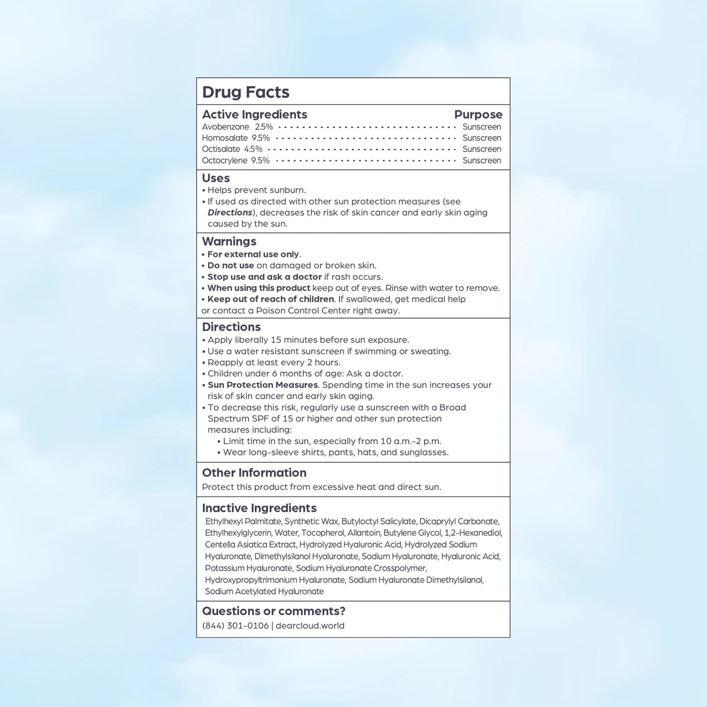 dearcloud Sunny Defense Sunscreen Stick SPF 50+ PA++++ | Korean Face & Travel Size (.68 oz)
