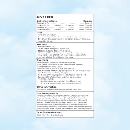 Dearcloud Tone Blur Essence Sunscreen SPF 50+ PA++++ — Vegan Face Primer Sunscreen (1.69 fl oz)