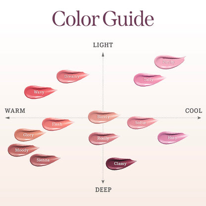DEAR DAHLIA Petal Drop Blush Moody – Lightweight Vegan Liquid Blush, Watercolor Finish, 0.14 oz