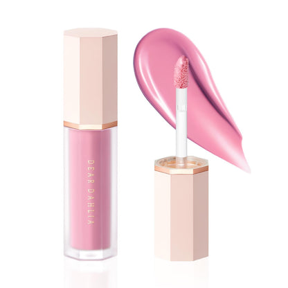 DEAR DAHLIA Petal Drop Blush (Taffy) – Vegan Liquid Blush, Dewy Finish