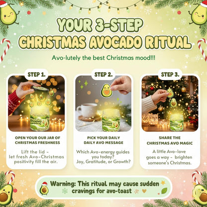 DEARMINE Positive Avocado Jar – 60 Affirmation Cards for Daily Encouragement & Office Joy