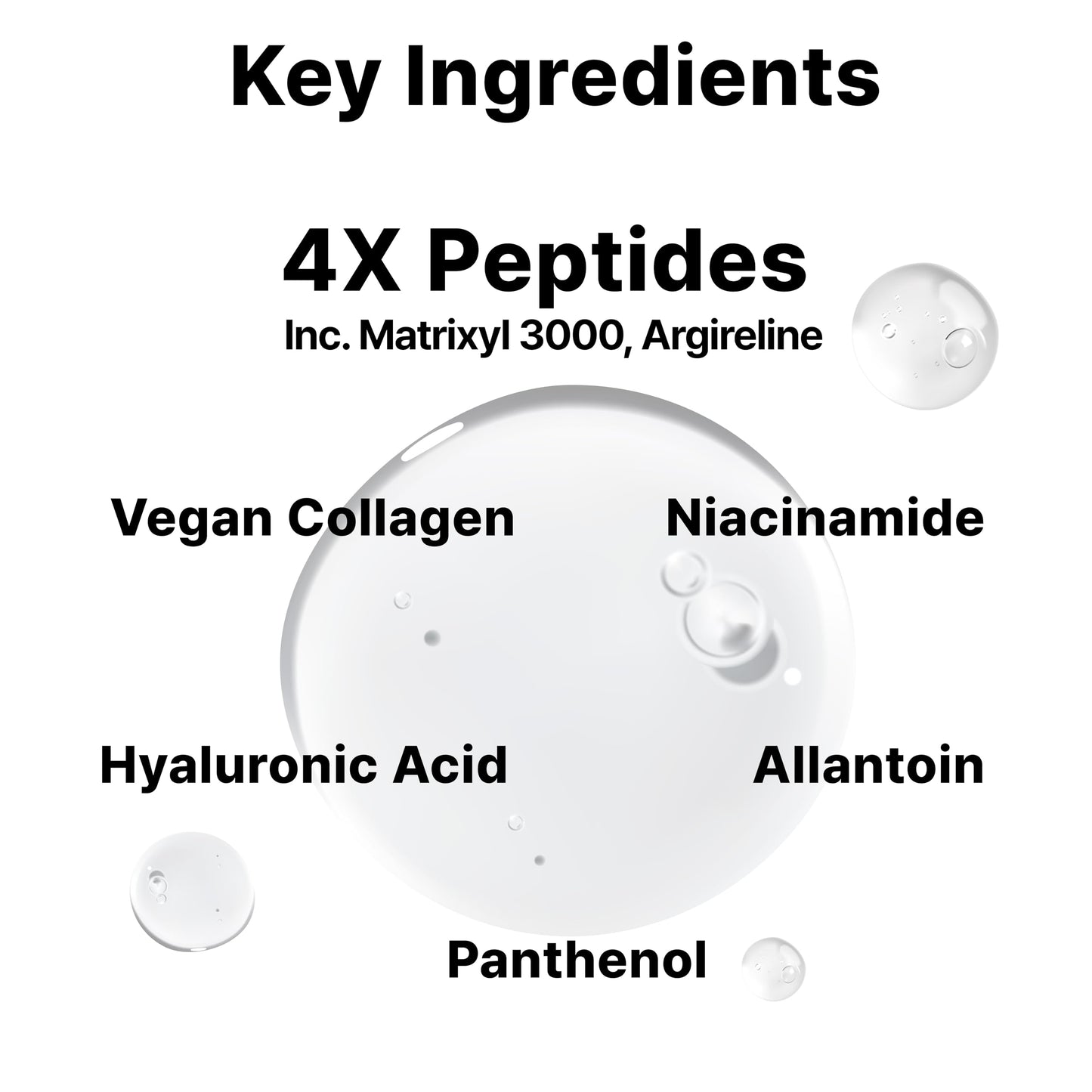 DearMYDEW Multi Peptide Complex Serum – Matrixyl 3000, Argireline, Vegan Collagen, Niacinamide & Hyaluronic Acid | 1 fl oz
