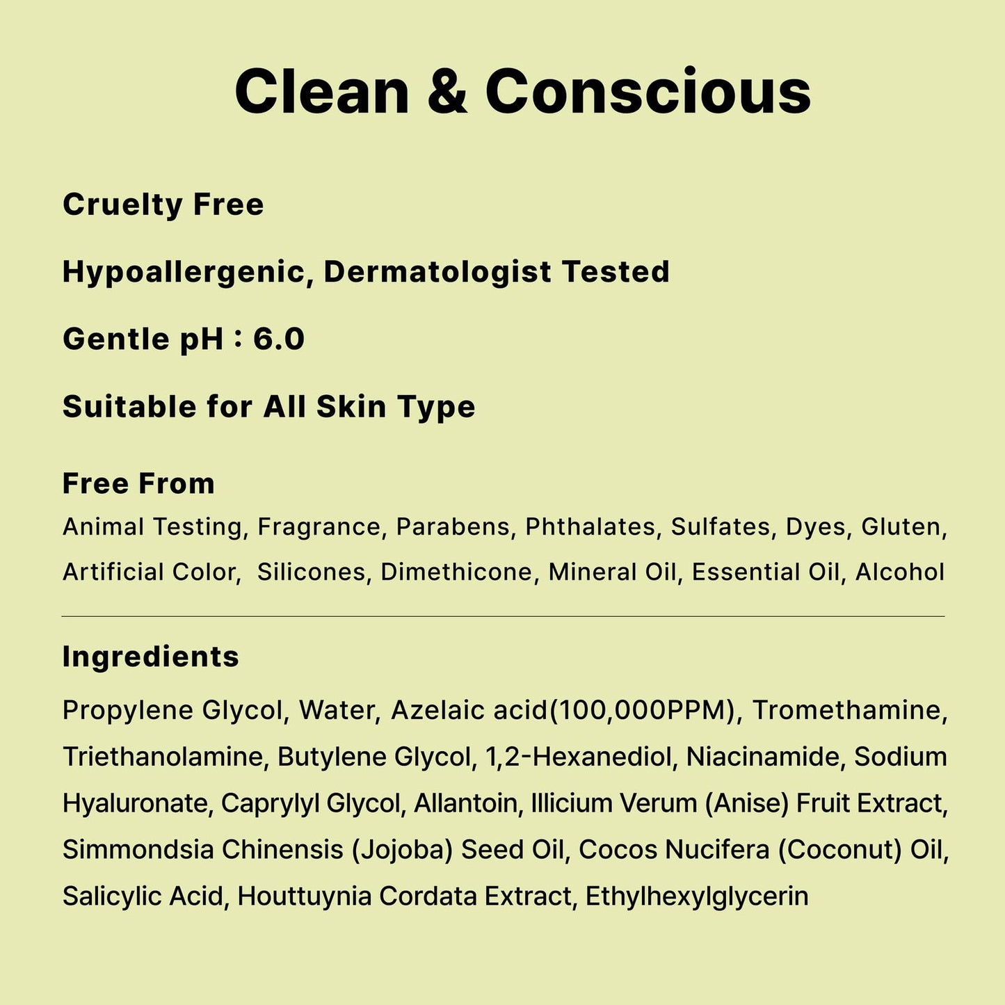 DearMYDEW 10% Azelaic Acid Serum with Niacinamide – Rosacea Relief & Acne Care (1 fl oz)