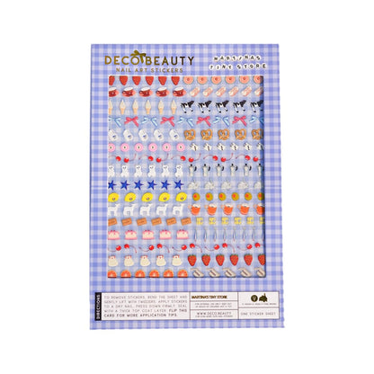Deco Beauty MARTINA'S Tiny Store X — Ultra-Thin Nail Art Stickers for DIY Manicures