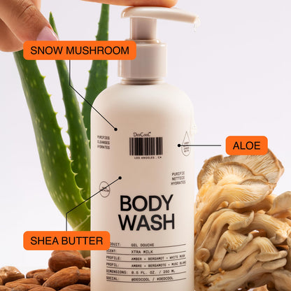 DedCool Taunt Body Wash | Moisturizing Vegan Clean with Shea Butter & Snow Mushroom