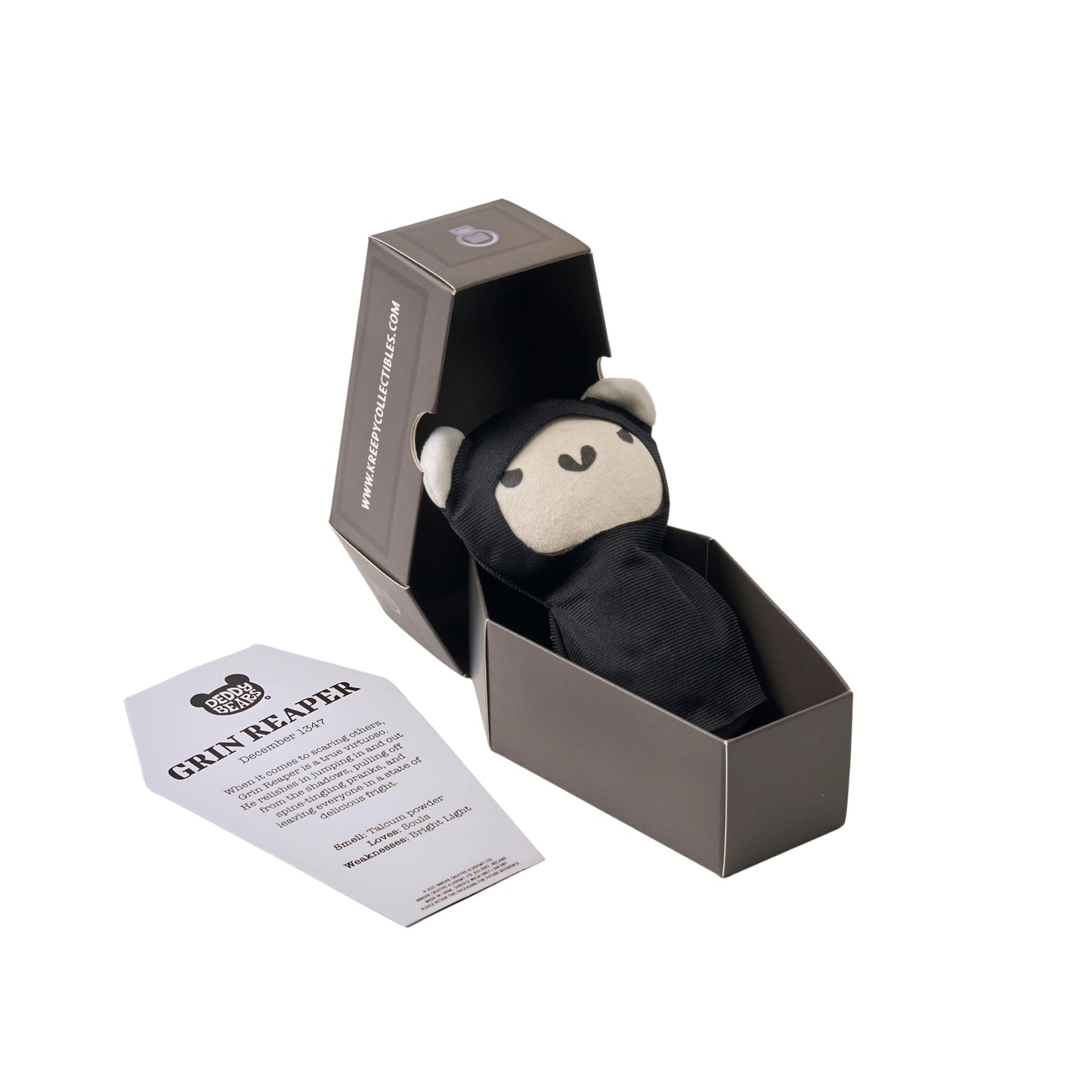Deddy Bears Halloween Coffin – 5-Inch Grinreaper Plush
