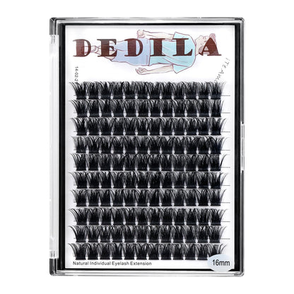 Dedila Large Tray Grafted Wide-Stem Lashes | 120 Clusters, D Curl, 8-20mm (16mm Available)