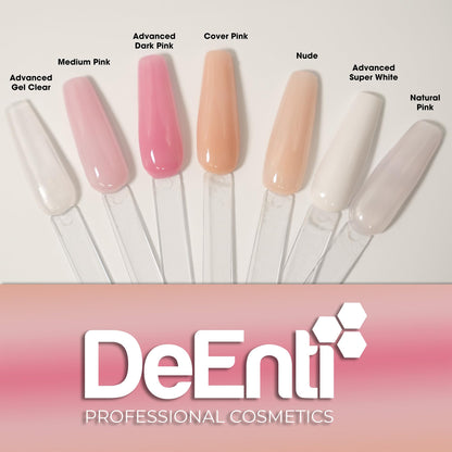 DeEnti Acrylic Nail Powder - 2oz Medium Pink | Professional Bubble-Free Formula for Nails | Long-Lasting, Chip-Resistant Powder for Extensions & Fake Nails