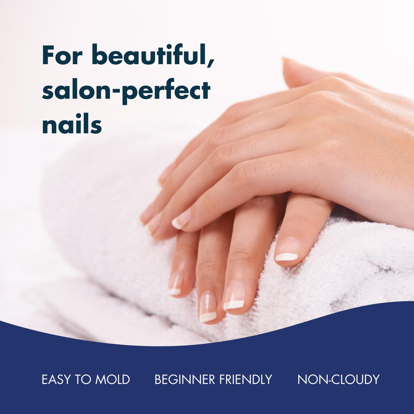 DeEnti Acrylic Nail Powder - 2oz Super White | Bubble-Free, Long-Lasting, Chip-Resistant