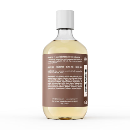Deep Steep Bubble Bath Vanilla Coconut 17 oz – Hypoallergenic, Clinically Tested Soak